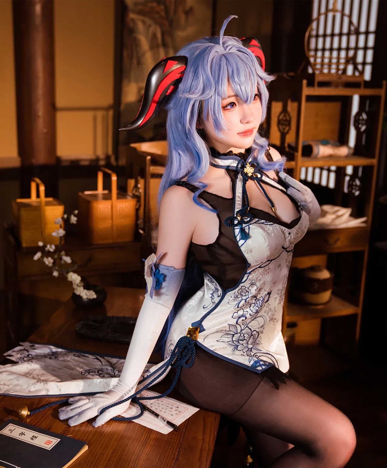 若若不男 - Ganyu Qipao-erohere2.webp